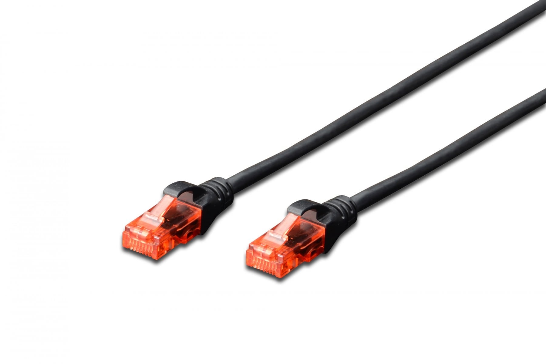 CAT 6 U-UTP patch cord, Cu, LSZH AWG 26/7, length 0.25 m, color black