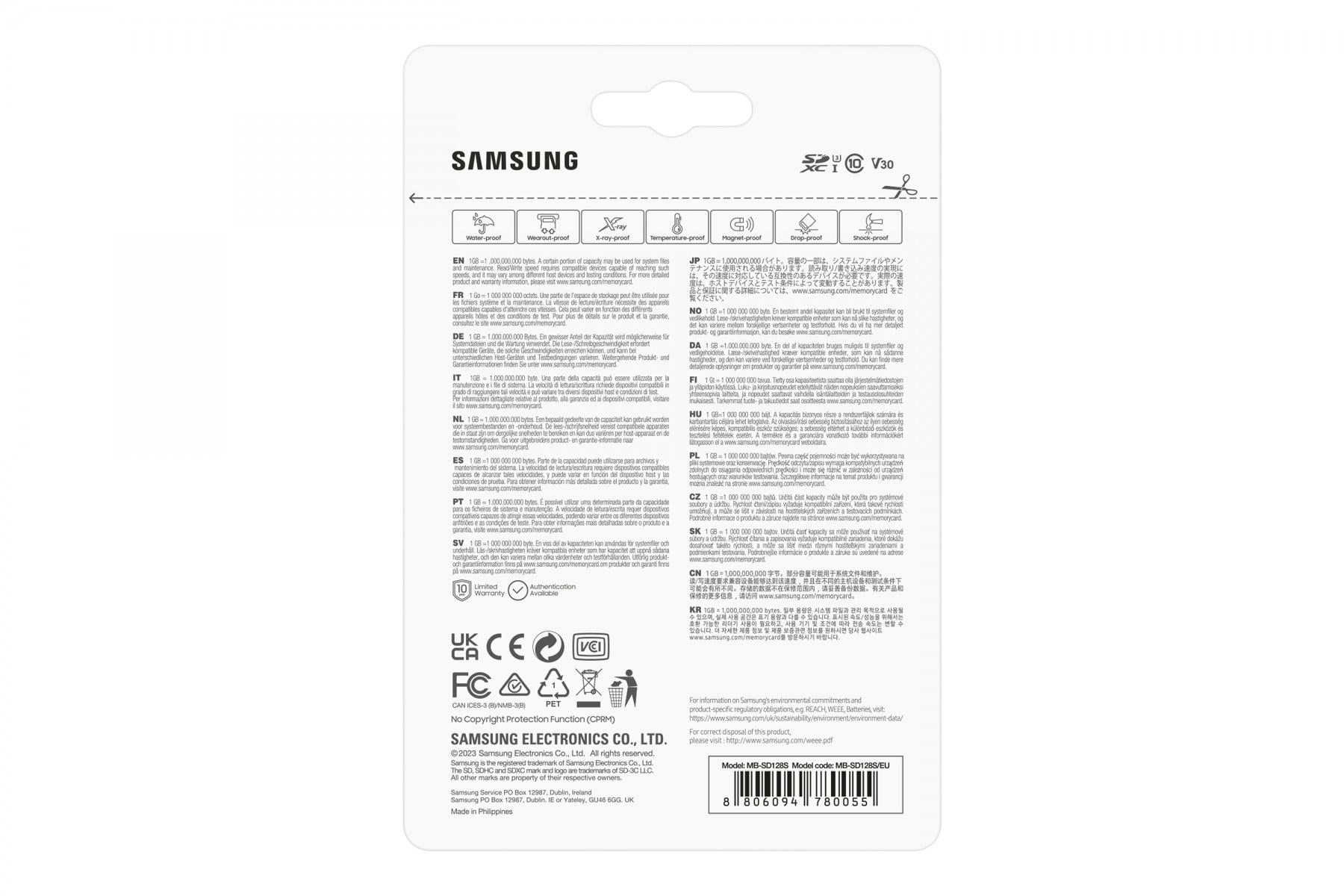 SAMSUNG PRO Plus 2023 SD Memory Card 128GB UHS-I U3 Full HD & 4K UHD 180 MB/s Read 130 MB/s Write - Slika 6