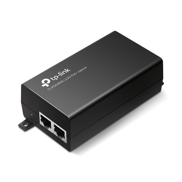 TP-LINK TL-POE260S PoE Injector – 2.5 Gbps – AC Input 100-240 V – 30 Watt – 1 Output Connector