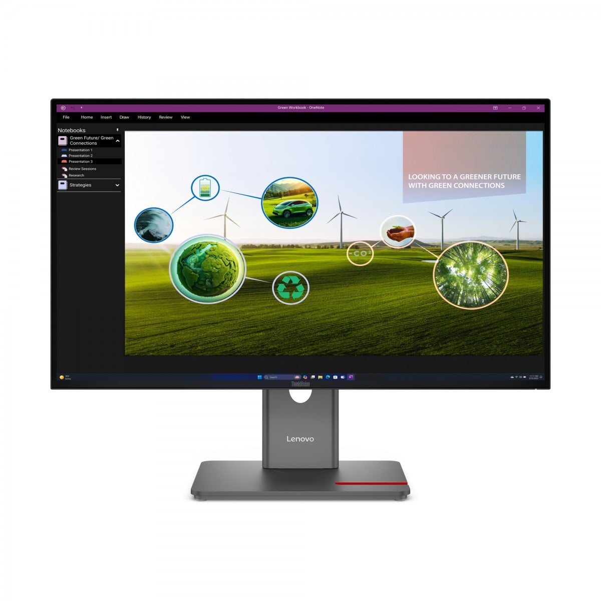 LENOVO ThinkVision P27Q-40 68,58cm 27inch 2560×1440 IPS 120Hz Daisy Chain KVM/eKVM USB-C TopSeller