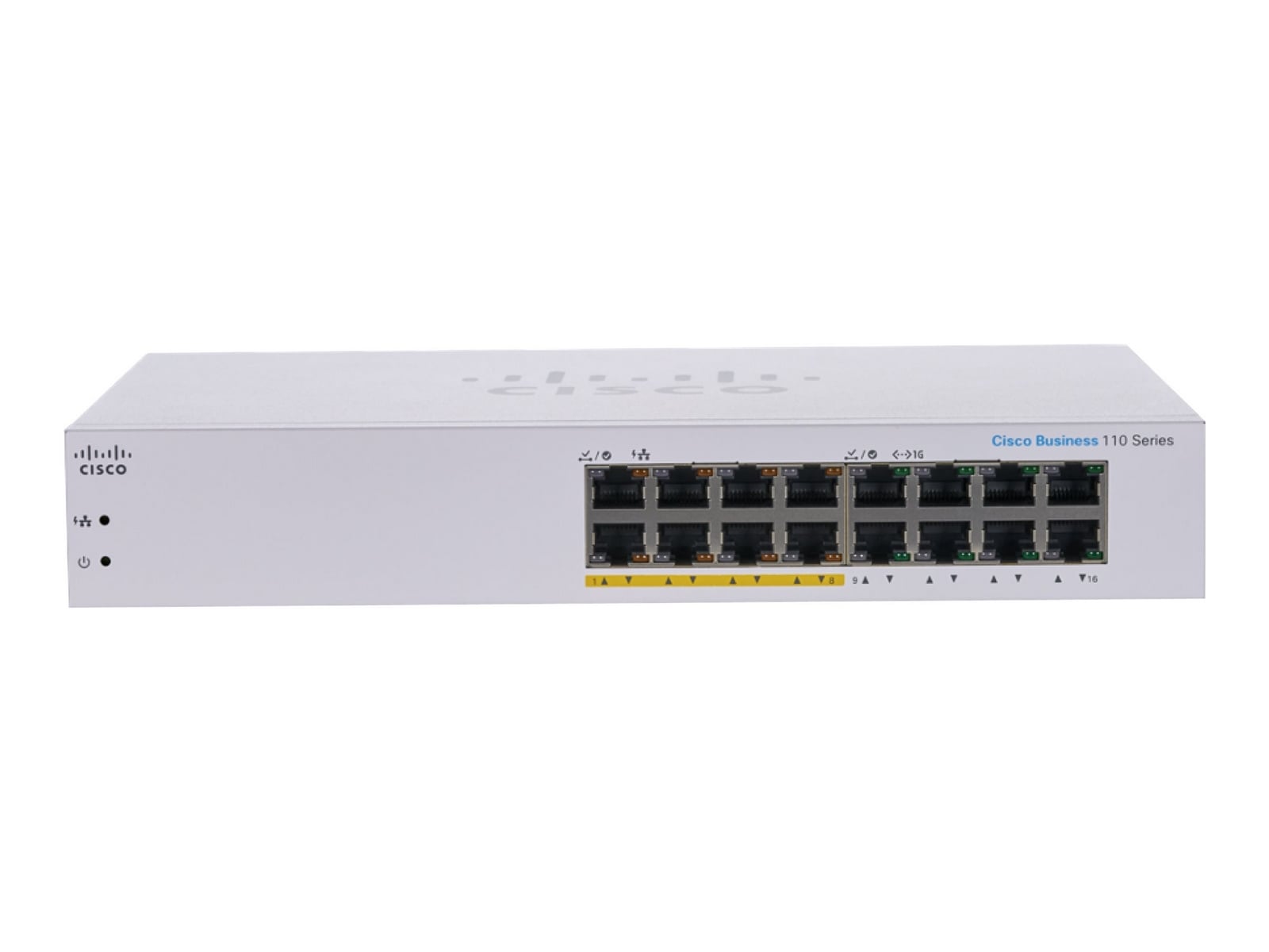 Cisco CBS110-16PP-EU Unmanaged 16-port GE, (8 support PoE with 64W power budget) - Slika 2