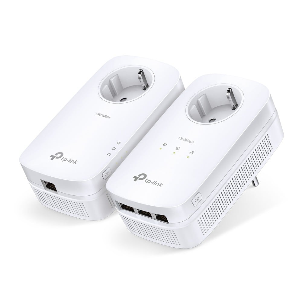 TP-Link TL-PA8033P KIT AV1300 Gigabit Passthrough Powerline Starter Kit