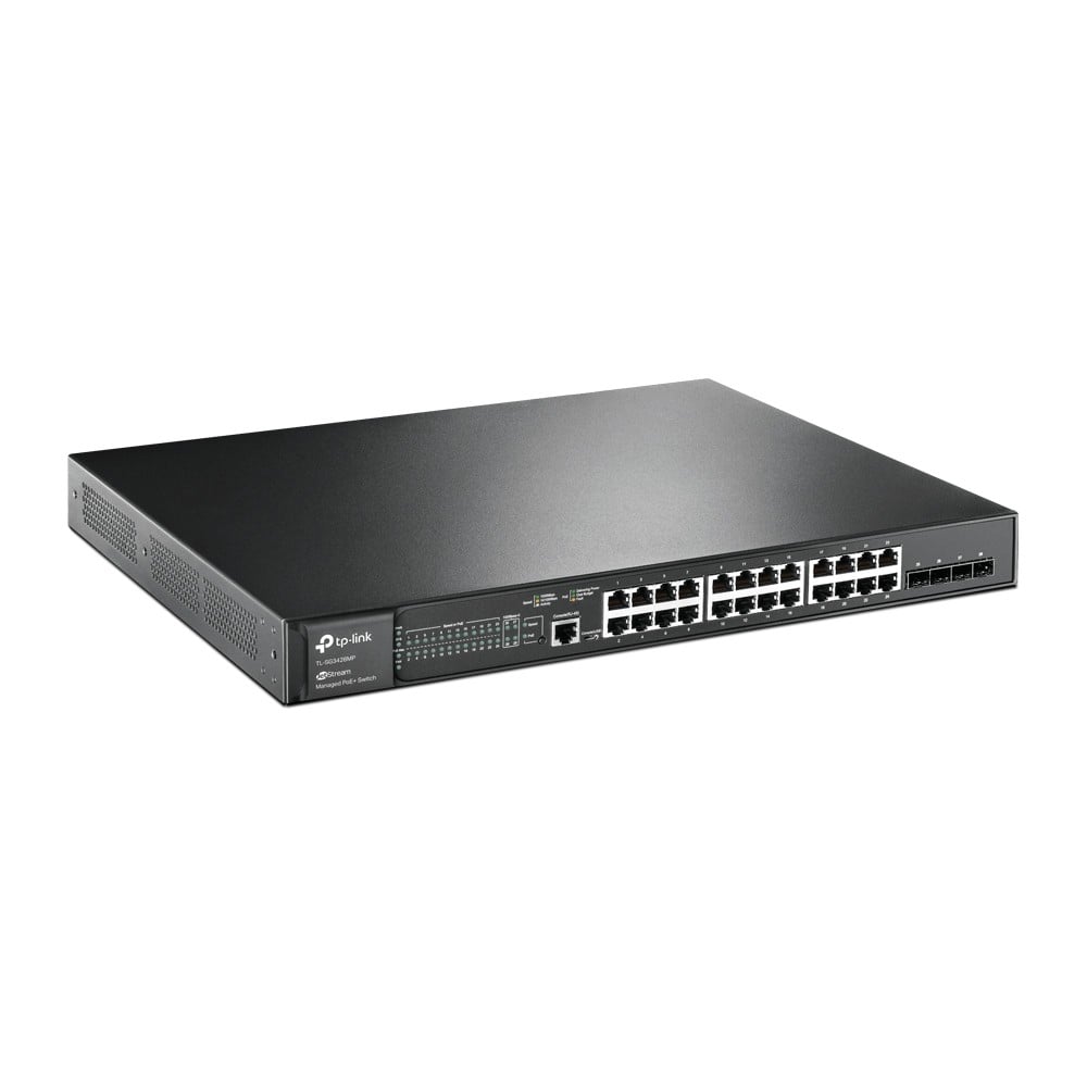 TP-Link TL-SG3428MP JetStream™ 28-Port Gigabit L2+ Managed Switch with 24-Port PoE+