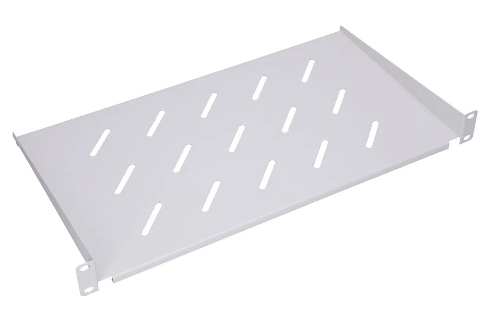 Extralink 1U 250mm Gray | Shelf | 19″, for wall cabinets