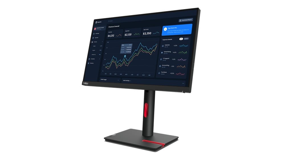 Lenovo ThinkVision T22i-30 54.6 cm (21.5") 1920 x 1080 pixels Full HD LED Black - Slika 2