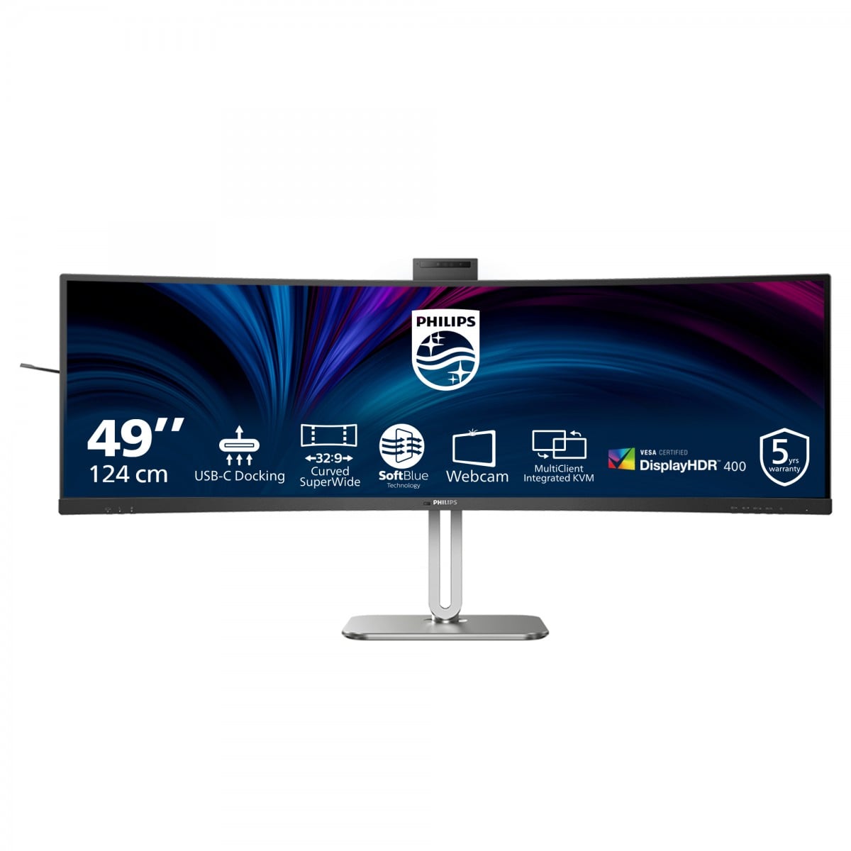Philips 49B2U6900CH/00 computer monitor 48.8″ 5120 x 1440 pixels Dual QHD LCD Black