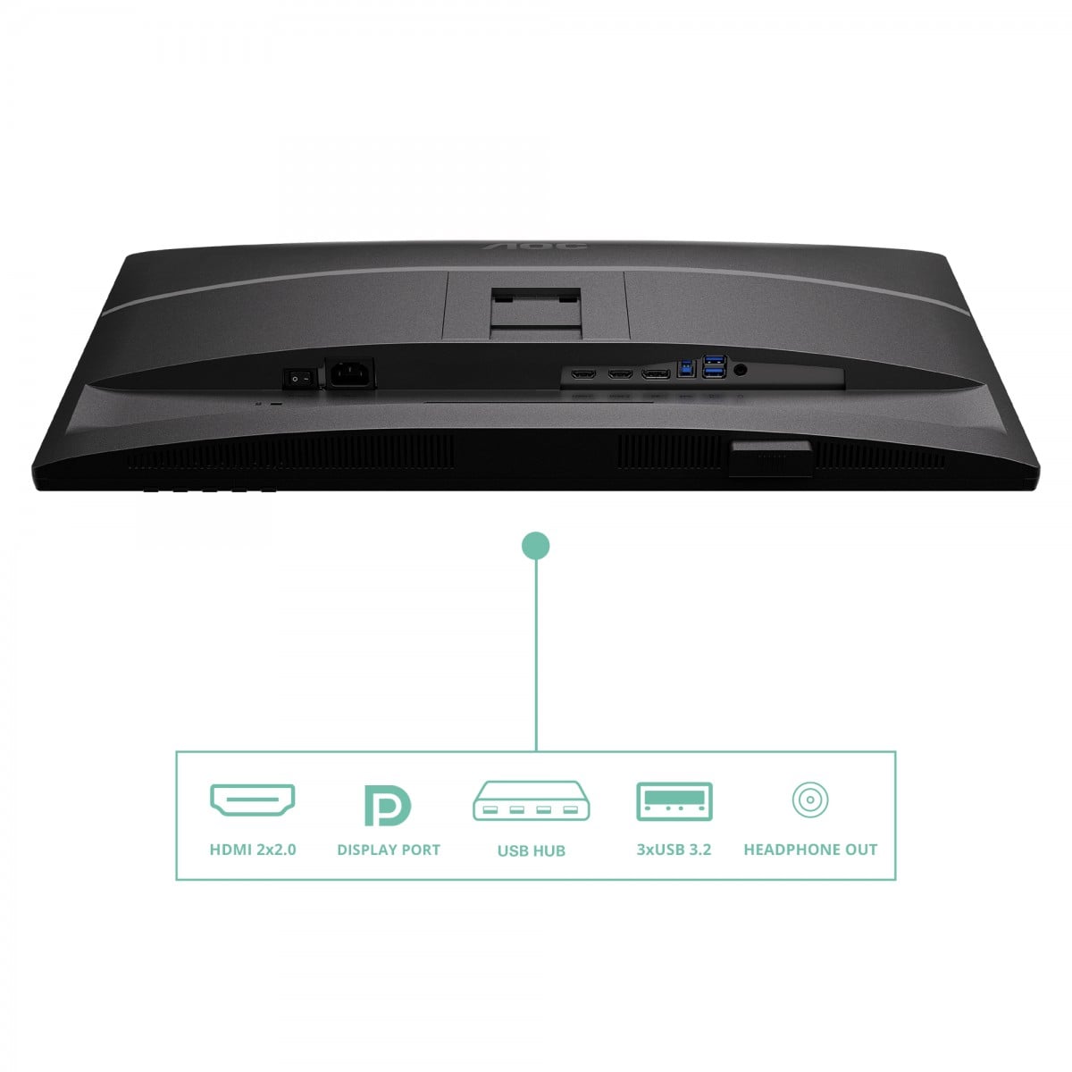 AOC 68,6cm (27") Q27P4U 16:09 2xHDMI+DP+USB Lift black - Slika 5