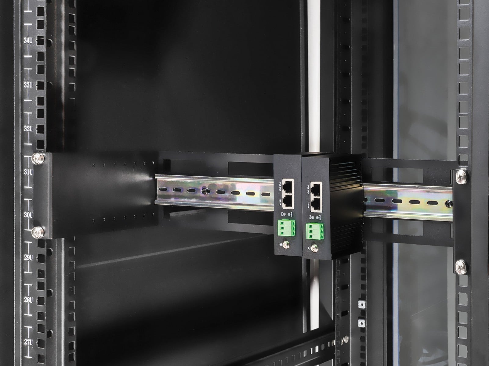 Intellinet 716345 2U enclosure with adjustable DIN rail - Slika 6