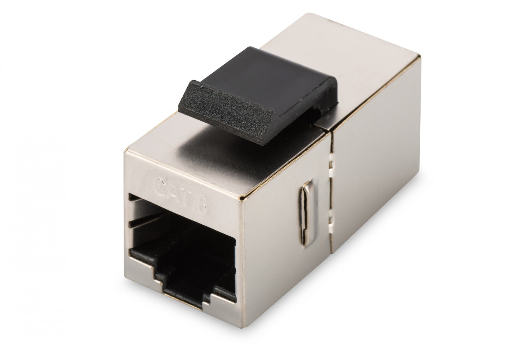 CAT 6 modular coupler, shielded RJ45 to RJ45, for panel connection