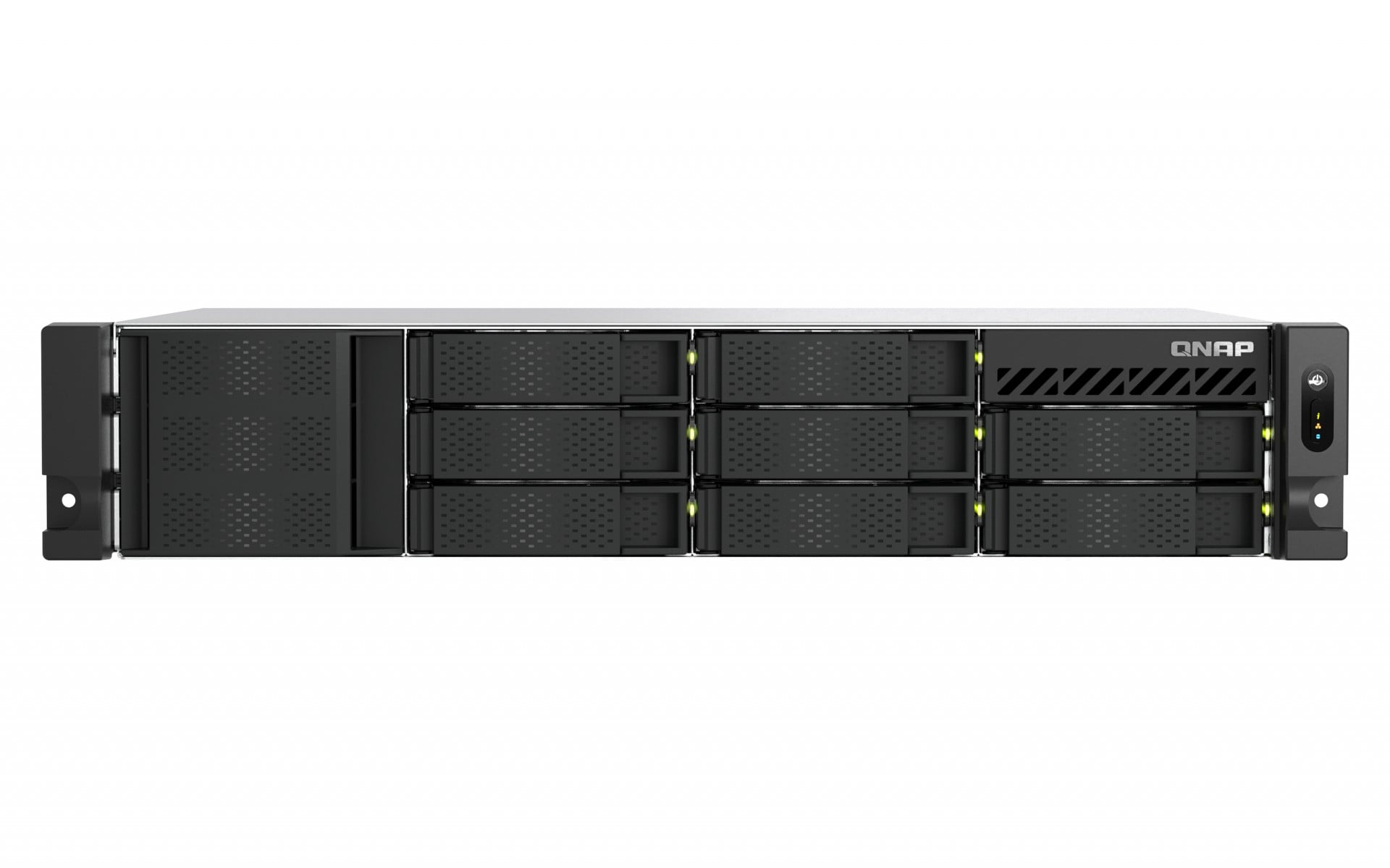 QNAP TS-855eU-RP-8G NAS Rack (2U), 8 disk bays, Intel Atom C5125 8-core/8-thread processor
