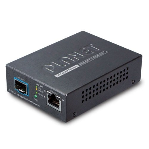 Planet XT-705A 10G/5G/2.5G/1G/100M Copper to 10GBASE-X SFP+ Media Converter