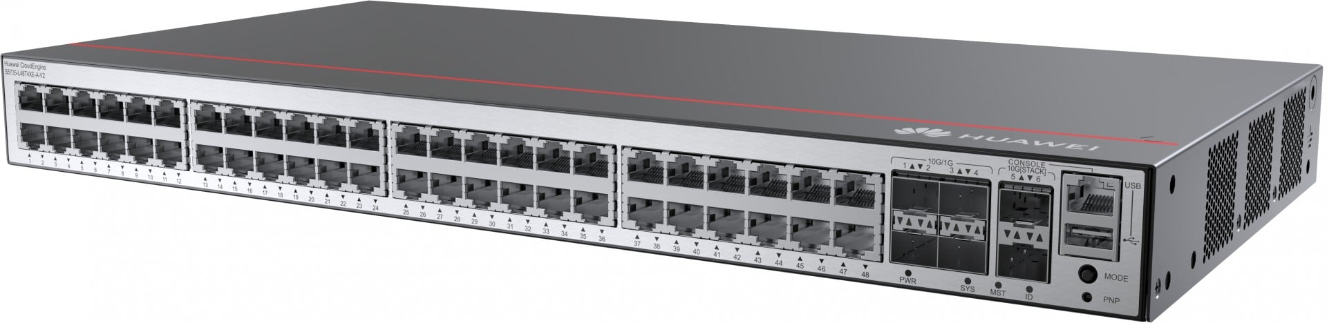 Huawei Switch S5735-L48T4XE-A-V2 (48*GE ports, 4*10GE SFP+ ports, 2*12GE stack ports, AC power) + license L-MLIC-S57L (98012040)