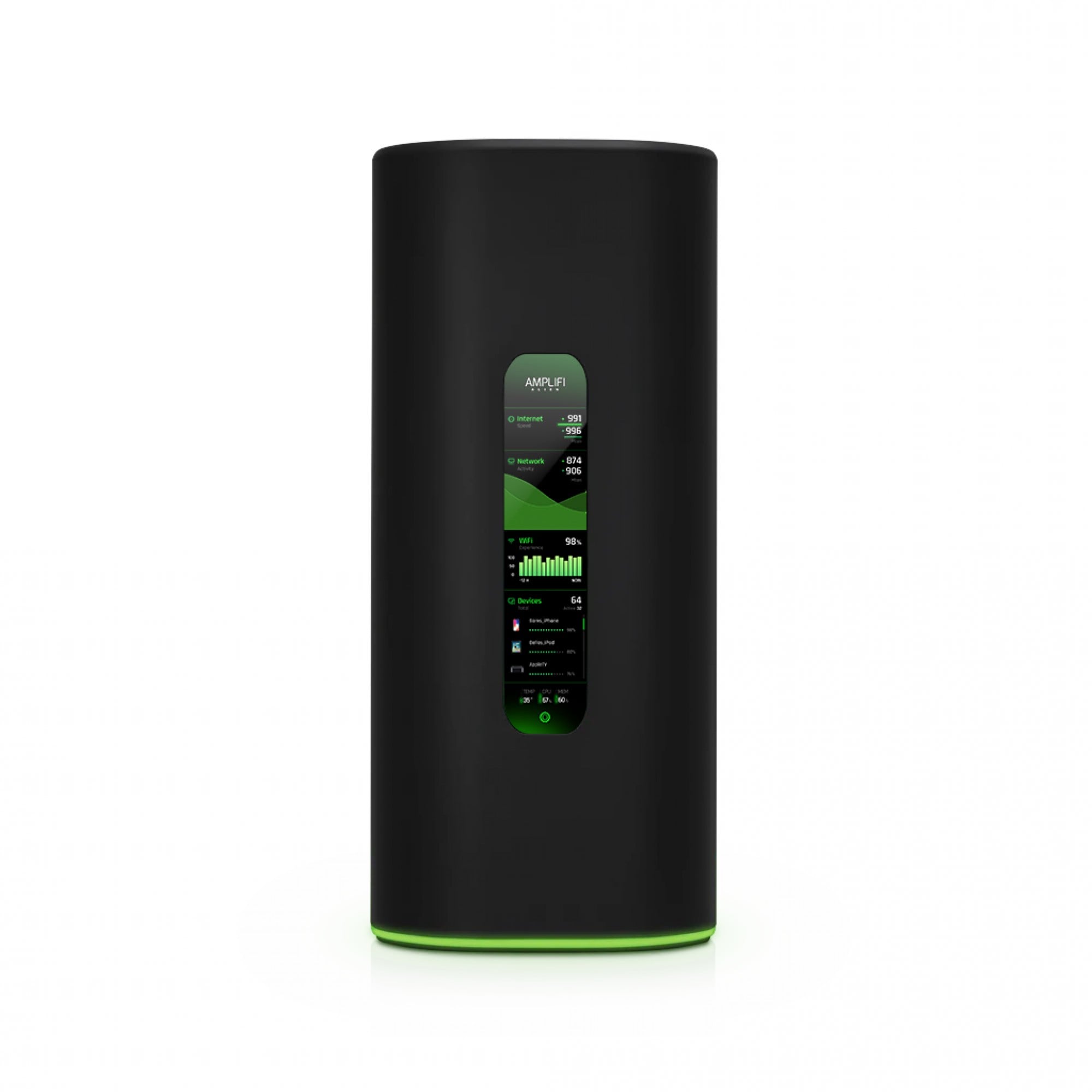 Ubiquiti AmpliFi Alien wireless router Gigabit Ethernet Dual-band (2.4 GHz / 5 GHz) Black, Green (AFI-ALN-R)