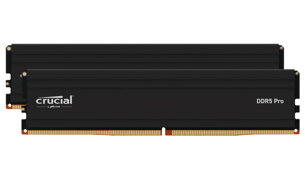 Crucial DDR5 64GB Kit (2 x 32GB) 5600MHz CL46 DIMM 288-PIN Memory – Black
