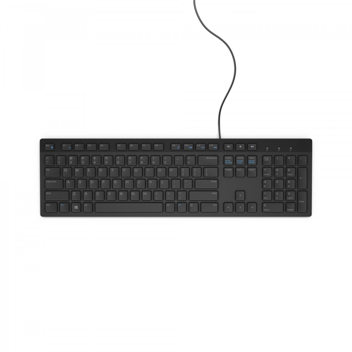 DELL KB216 keyboard USB QWERTY US International Black (580-ADHK)