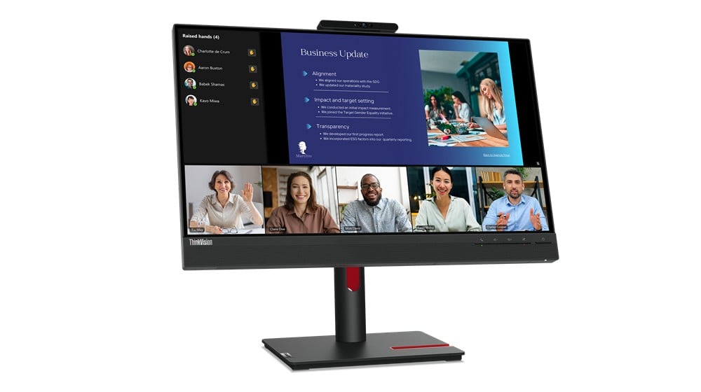 Lenovo ThinkVision T24v-30 60.5 cm (23.8″) 1920 x 1080 pixels Full HD LED Black