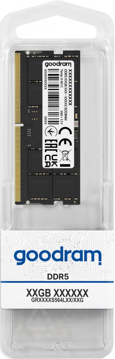 Goodram 16GB DDR5 5600MHz CL40 SR SODIMM memory module 1 x 16 GB