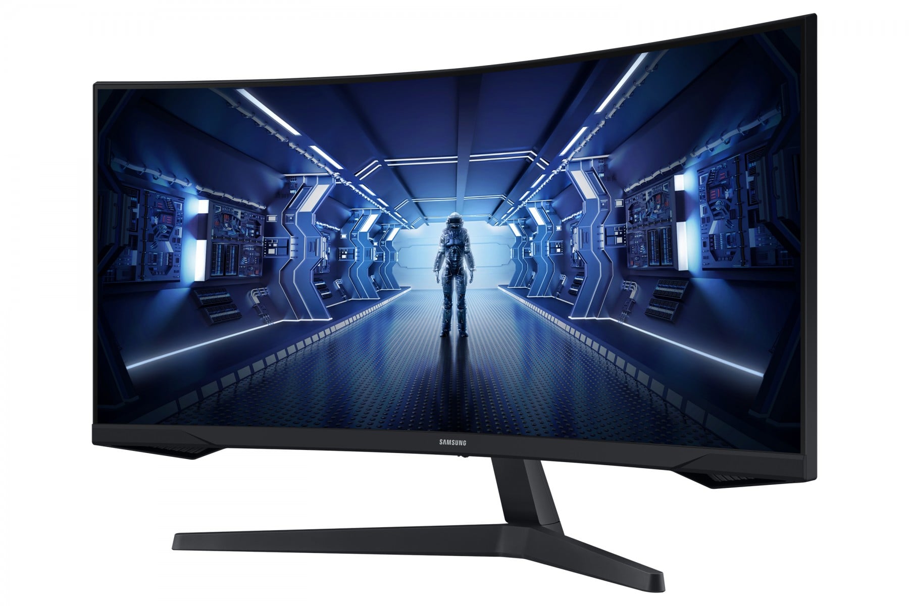 Samsung Odyssey C34G55TWWP 86.4 cm (34″) 3440 x 1440 pixels UltraWide Dual Quad HD LED Black