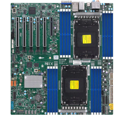 Supermicro MBD-X13DAI-T-B Motherboard with 2xSKT LGA4677, Intel Xeon Scalable, C741, SATA, 2x10GbE, M.2 (Bulk Packaging)