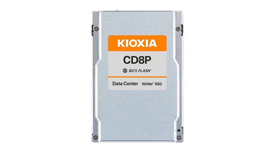 Kioxia SSD CD8P-R 1.92TB U.2 (15mm) NVMe Gen5 SIE Read Intensive DWPD 1 | KCD8XPUG1T92