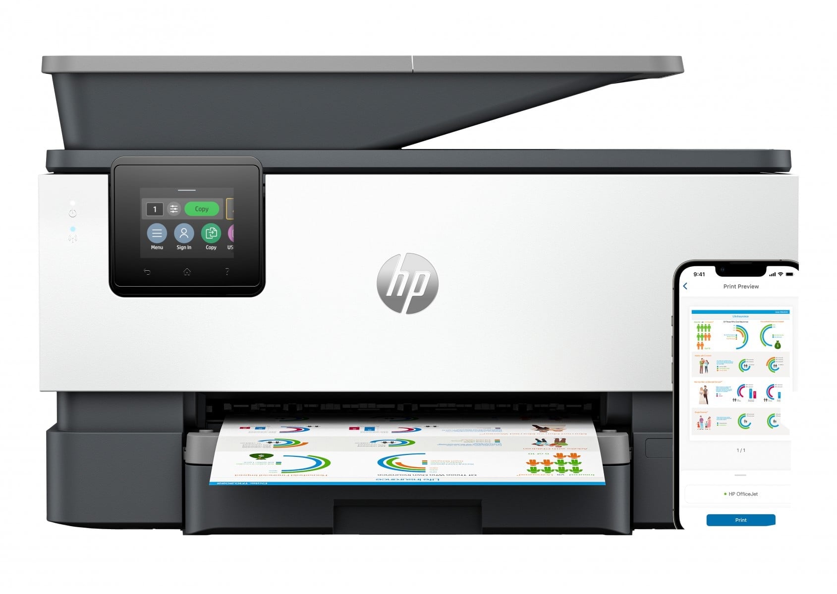 HP OfficeJet Pro 9120b AiO Printer Thermal inkjet A4 4800 x 1200 DPI 20 ppm Wi-Fi