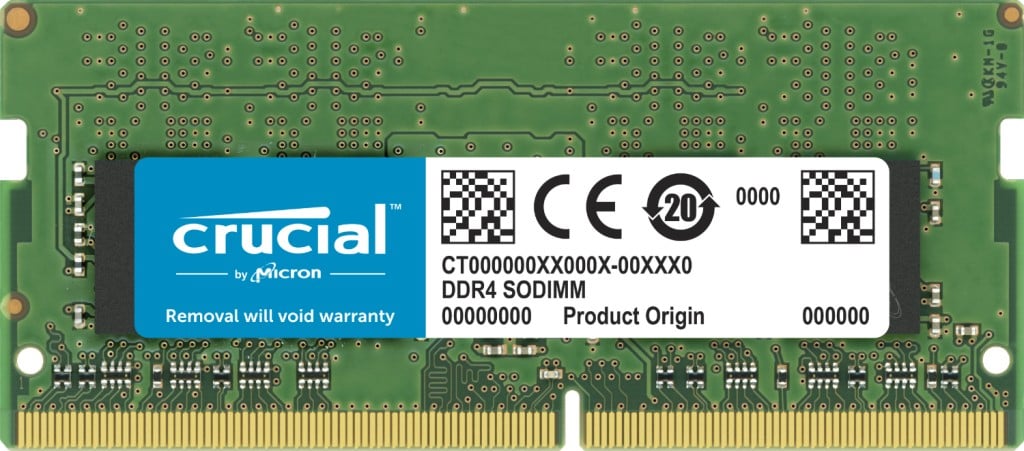 Crucial DDR4 64GB Kit (2x32GB) SO-DIMM 260-Pin 3200MHz PC4-25600 CL22 1.2V Unbuffered Non-ECC RAM