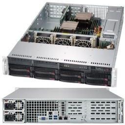 Supermicro CSE-825TQC-R802WB Black 2U SC825TQC SAS3 WIO Chassis w/ Red. 800W PWS