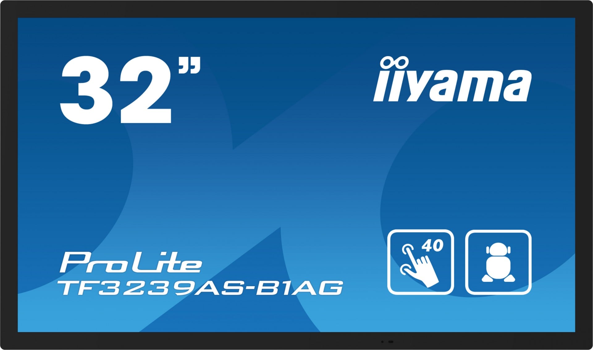 IIYAMA TF3239AS-B1AG 32inch PCAP Anti-glare Bezel Free Android 11 OS 40-Points Touch Screen 1920×1080 IPS panel 24/7