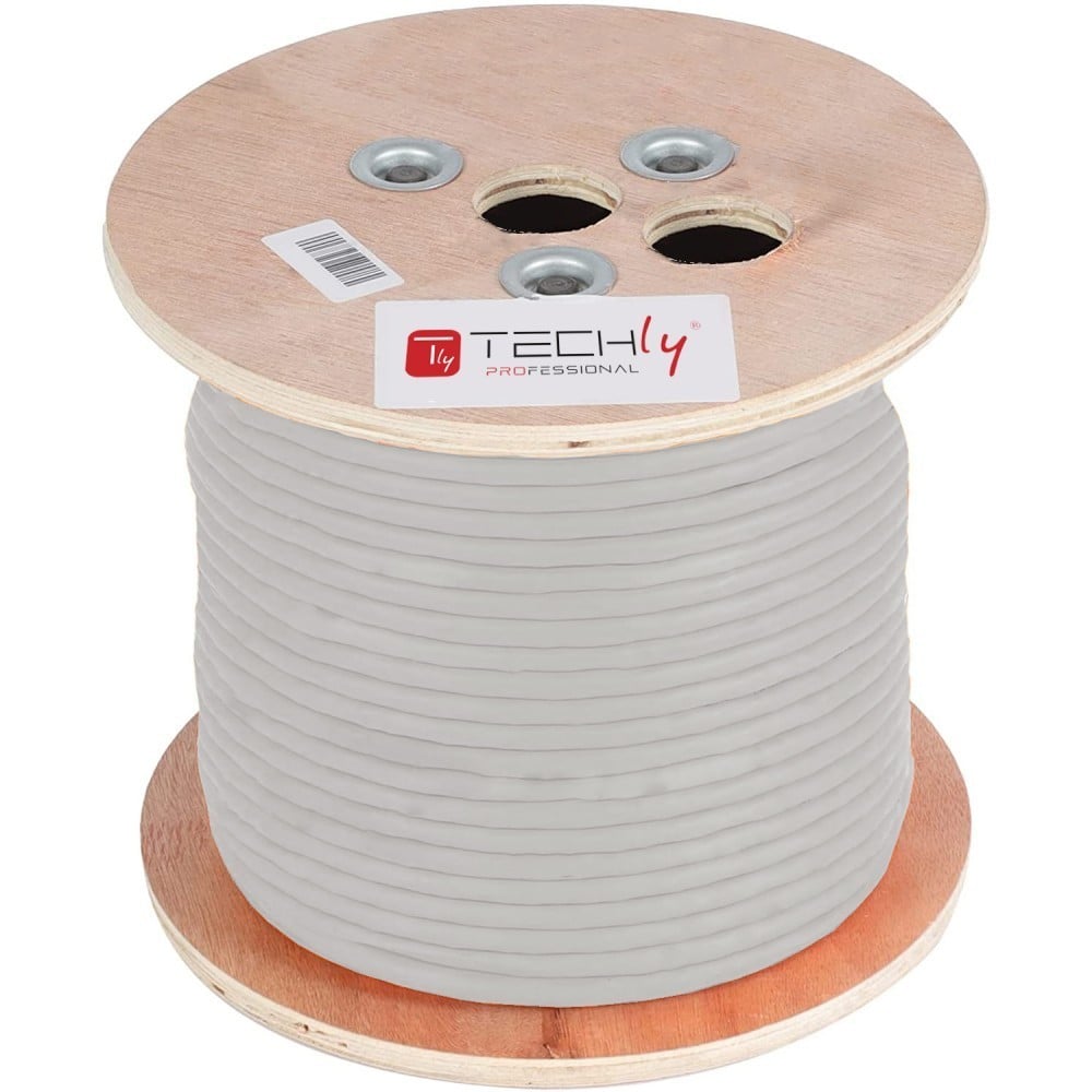 Techly ITP-C6A-FLS305 Cat6A SFTP Twisted Pair Cable 305m 100% CU Grey