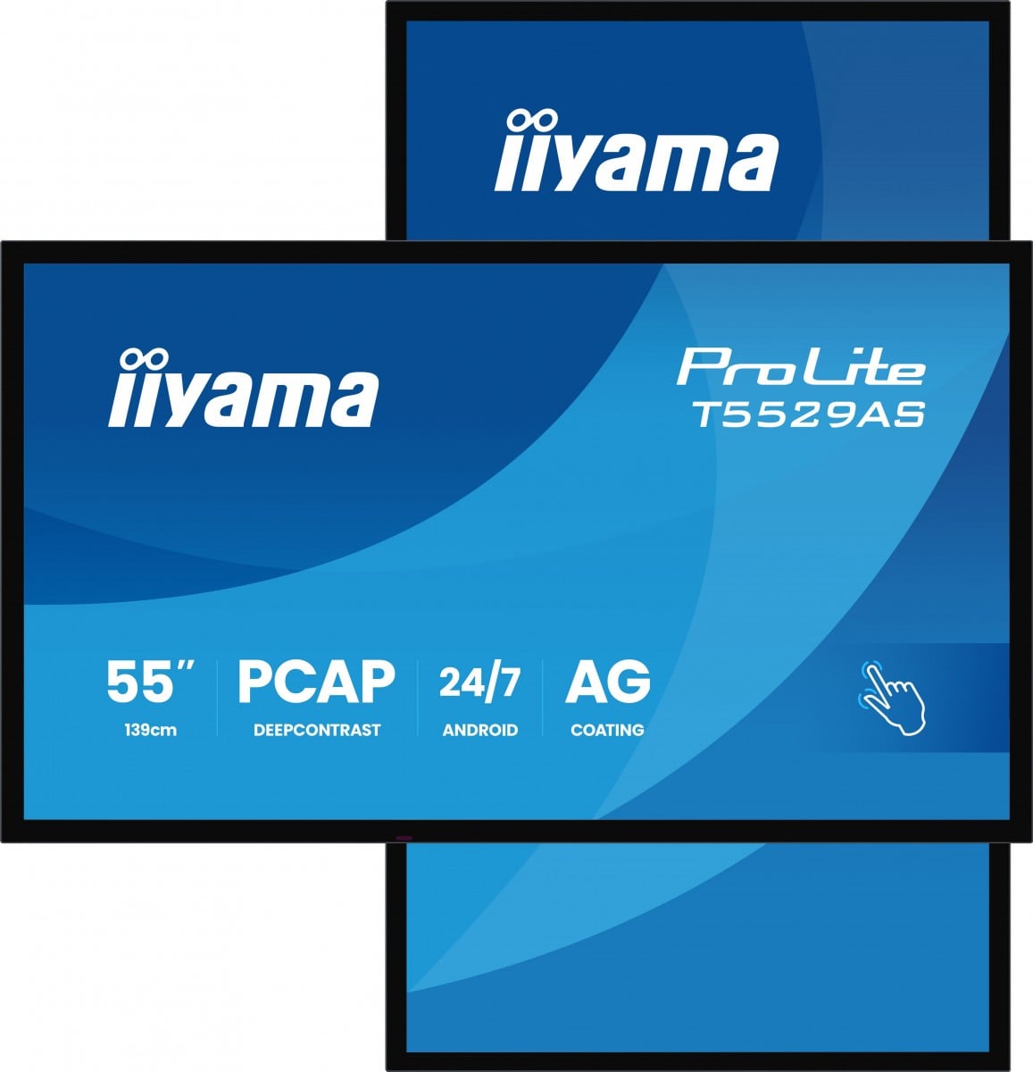 iiyama T5529AS-B1AG 55inch All-In-One Interactive Display 3840×2160 4K UHD 4GB RAM 32GB Storage Android 14 2xHDMI+USB-C VESA 300×400