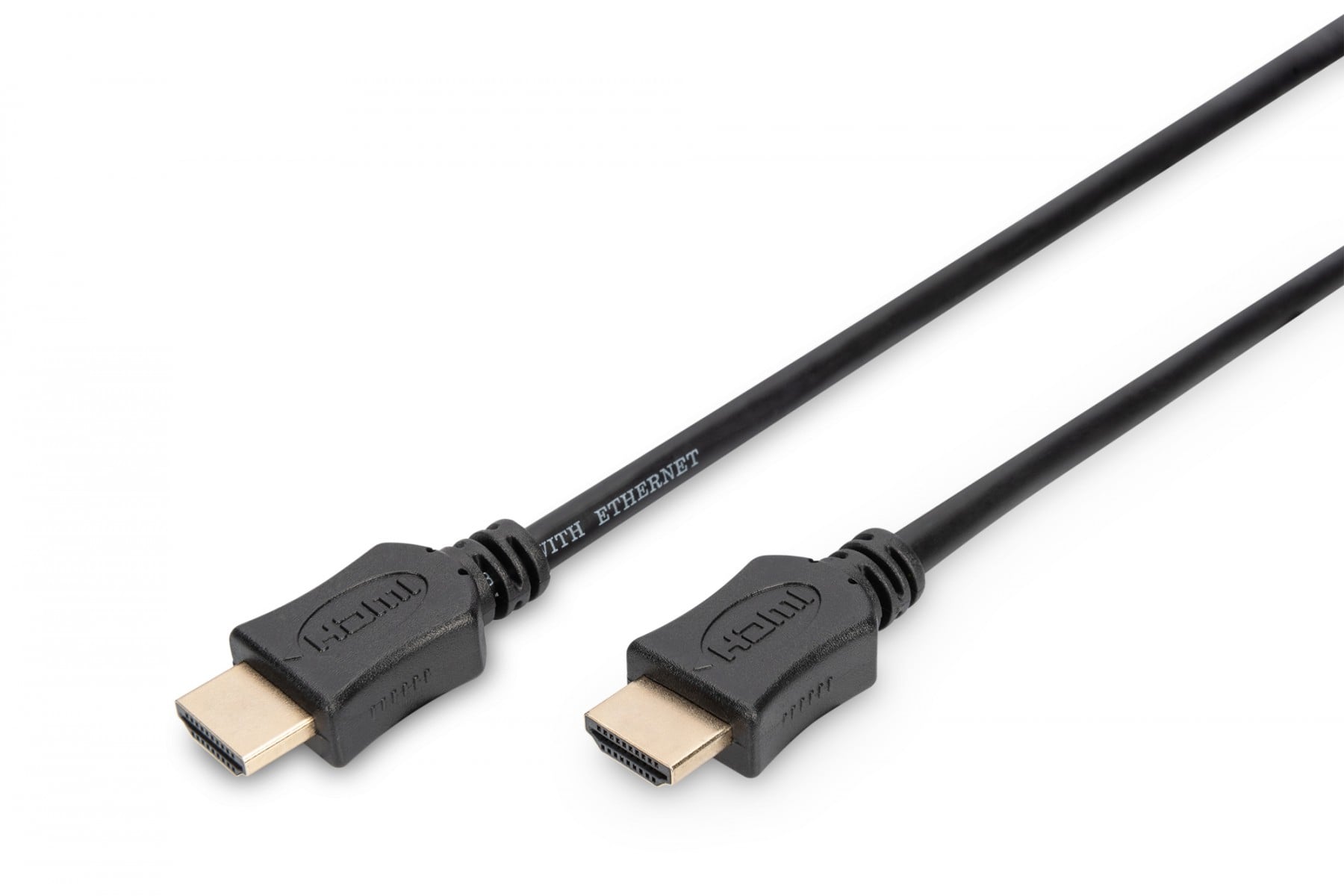 Digitus AK-330107-010-S HDMI High Speed Ethernet Cable 1m 4K 3D Gold Plated Black