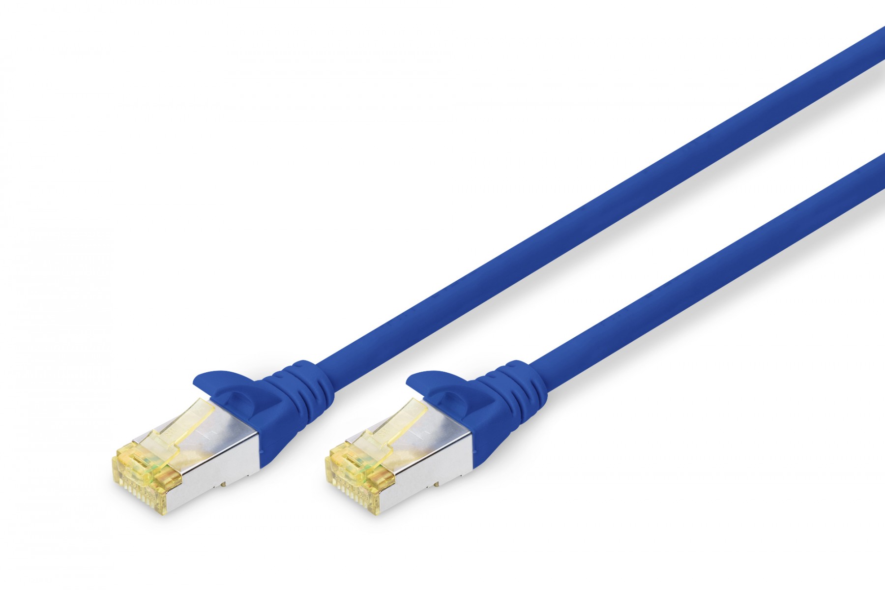 CAT 6A S-FTP patch cord, Cu, LSZH AWG 26/7, length 1 m, color blue
