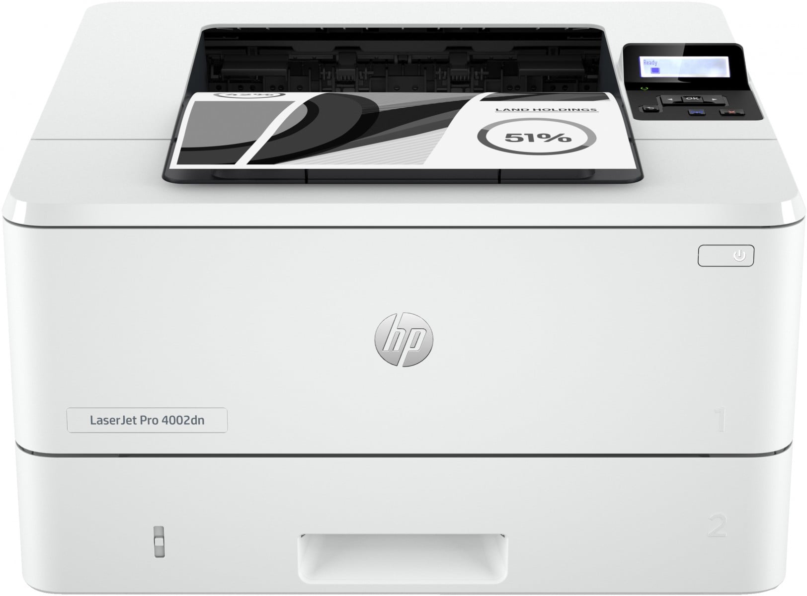 LaserJet Pro 4002dn Printer – Print – Two-sided printing; Fast first page out speeds; Energy Efficient; Compact Size; Strong Security – Laser – 1200 x 1200 DPI