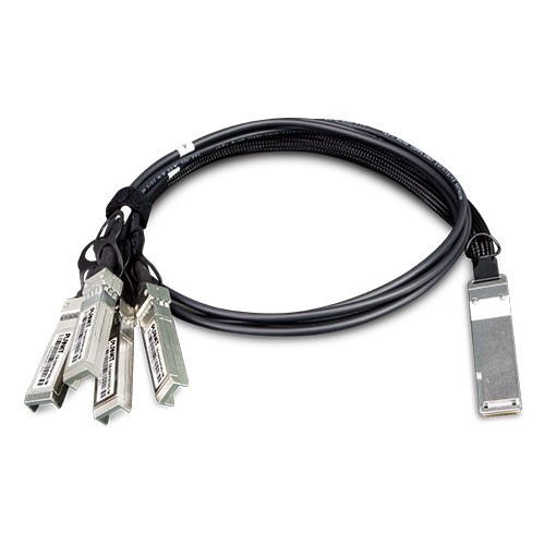 Planet CB-QSFP4X10G-1M 40G QSFP+ to 4 10G SFP+ Direct Attached Copper Cable – 1M