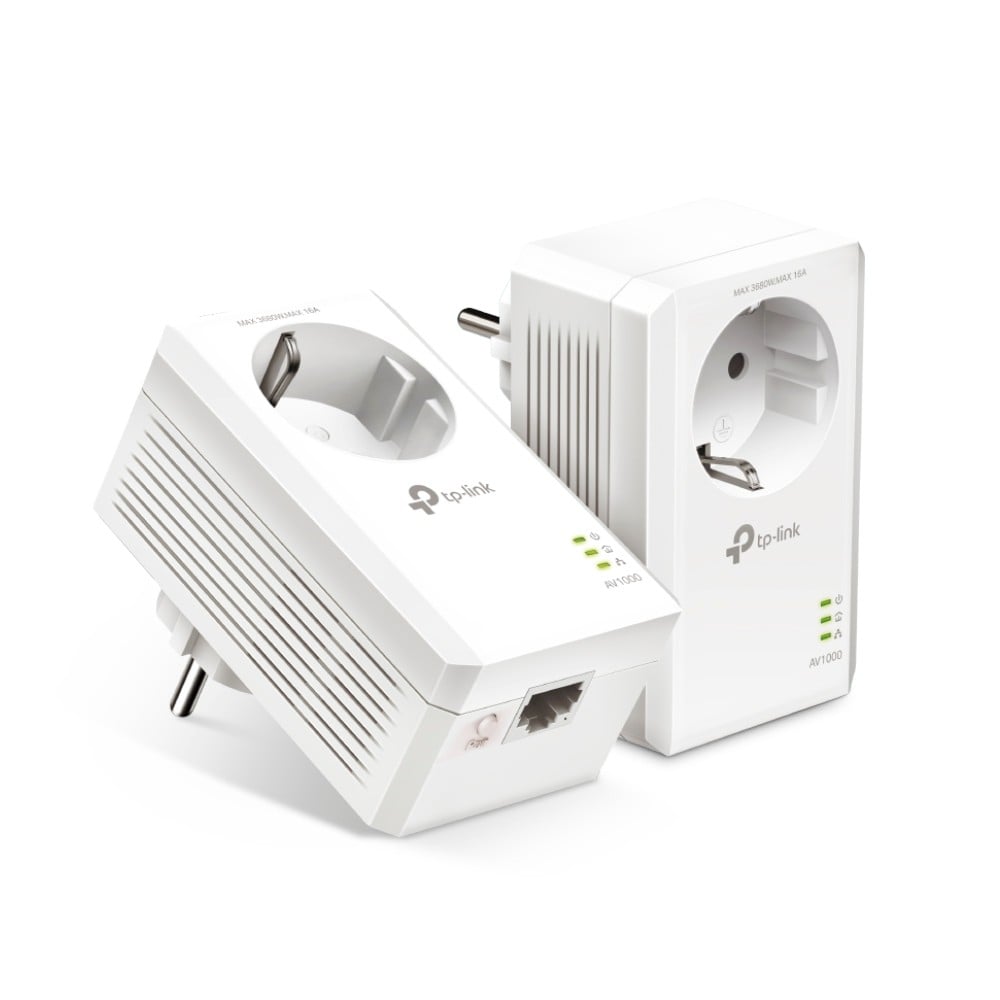 TP-Link TL-PA7017P KIT AV1000 Gigabit Passthrough Powerline Starter Kit
