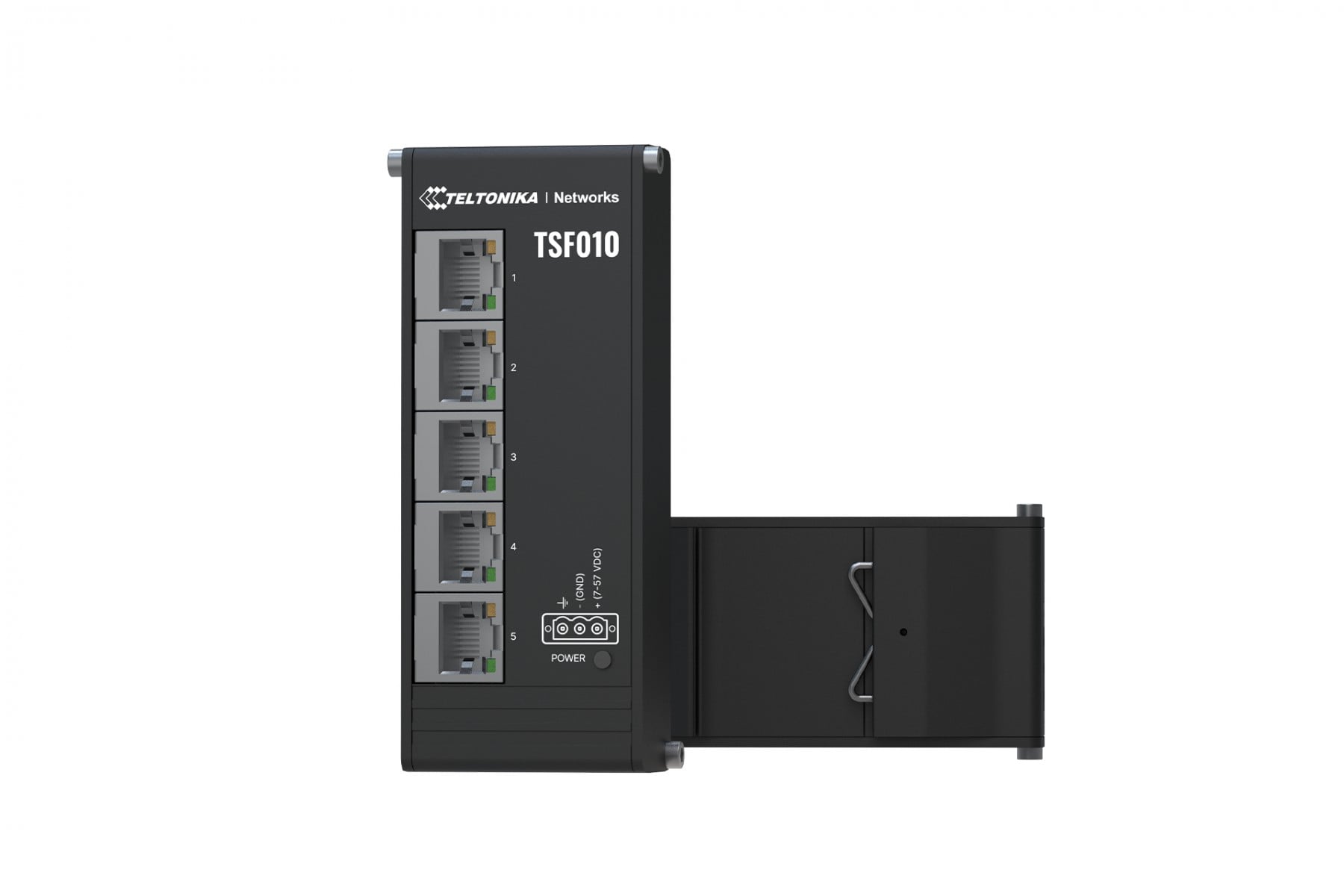 Teltonika TSF010 5 Port 10/100 Flat Industrial unmanaged Switch