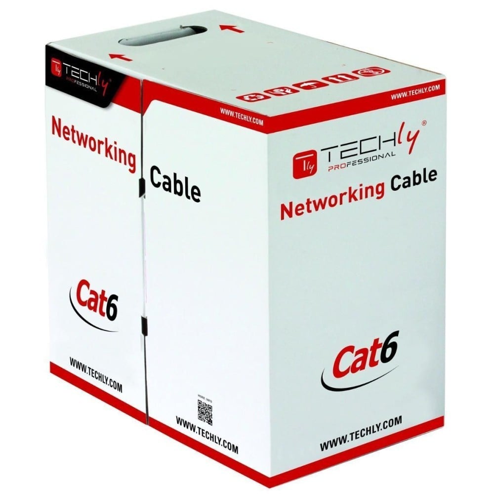 Techly ITP-C6F-FL Cat6 F/UTP Twisted Pair Cable 305m 100% CU Grey