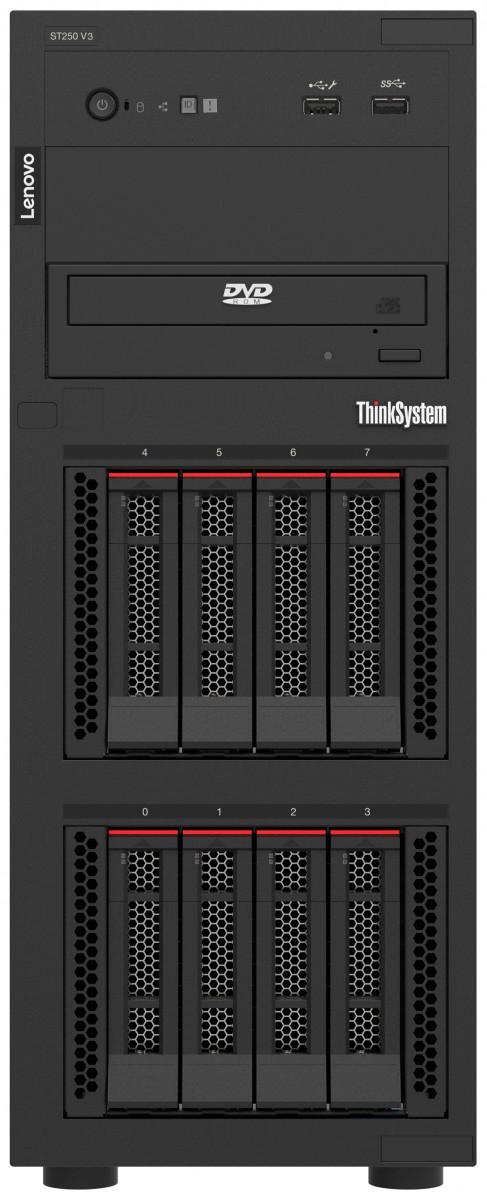 LENOVO ISG Thinksystem ST250 V3 1xIntel Xeon 6315P 4C 2.8GHz 55W 1x16GB 1Rx8 SW RD 1x800W