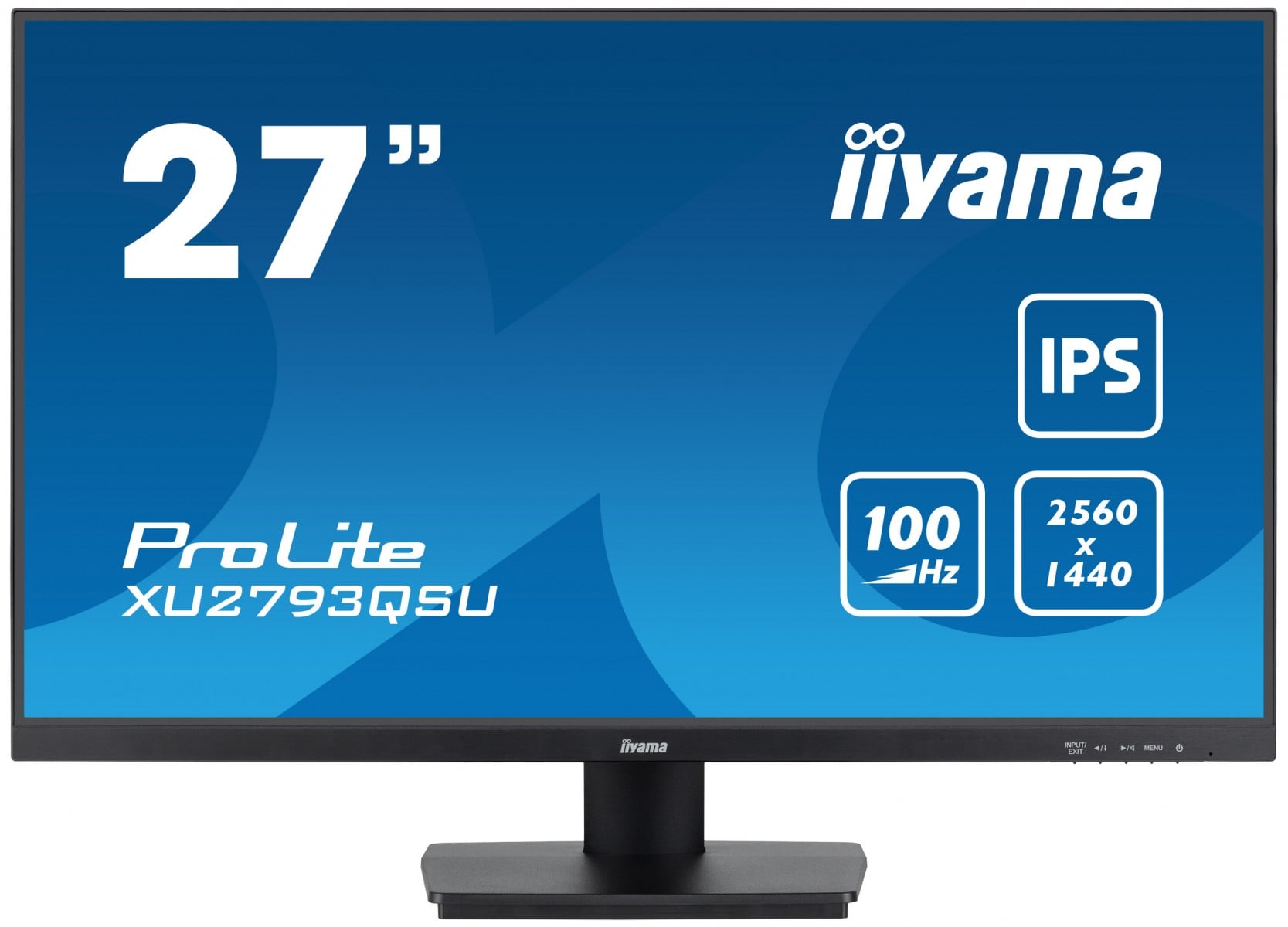 IIYAMA XU2793QSU-B7 27inch IPS 2560×1440 300cd/m2 1ms HDMI DP USB