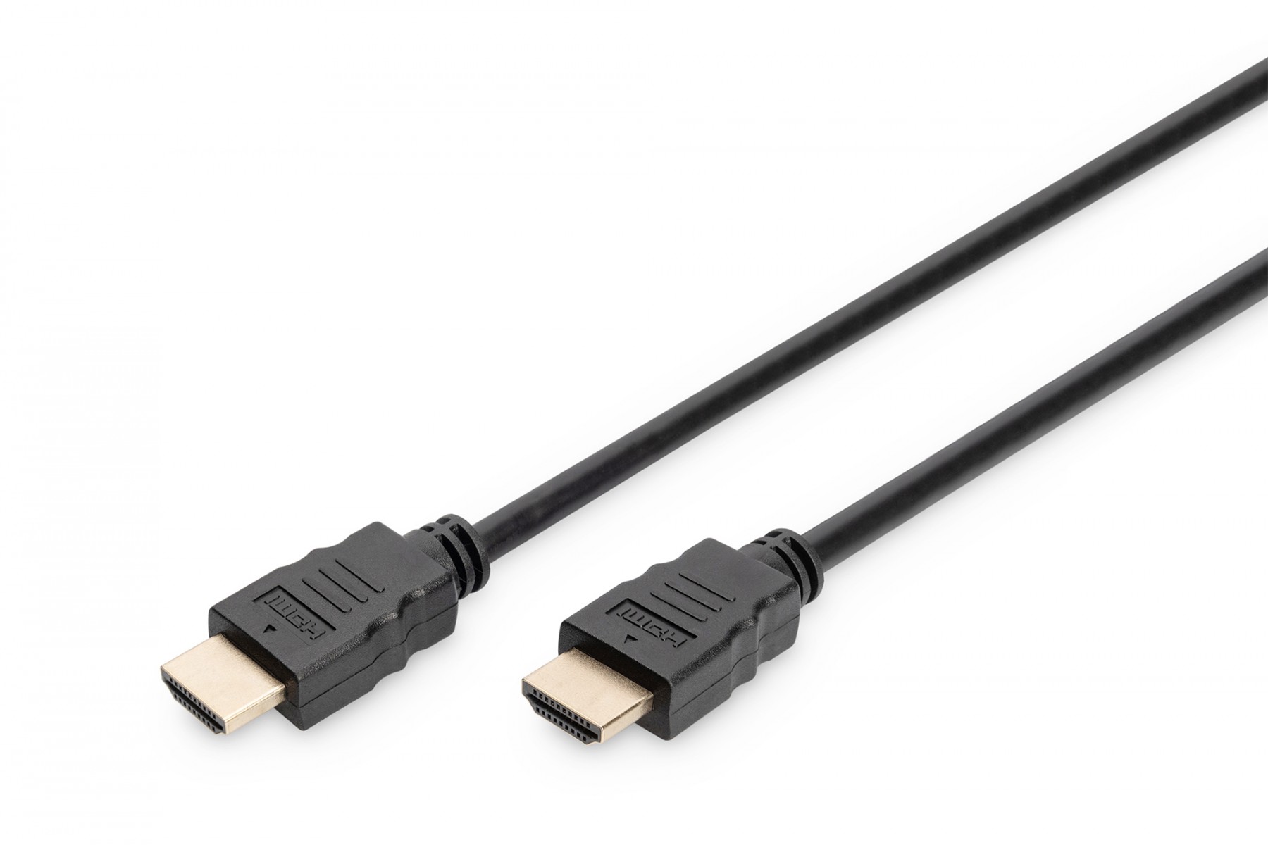 HDMI Premium High Speed connection cable, type A M/M, 2.0m, w/Ethernet, Ultra HD 60p, gold, bl