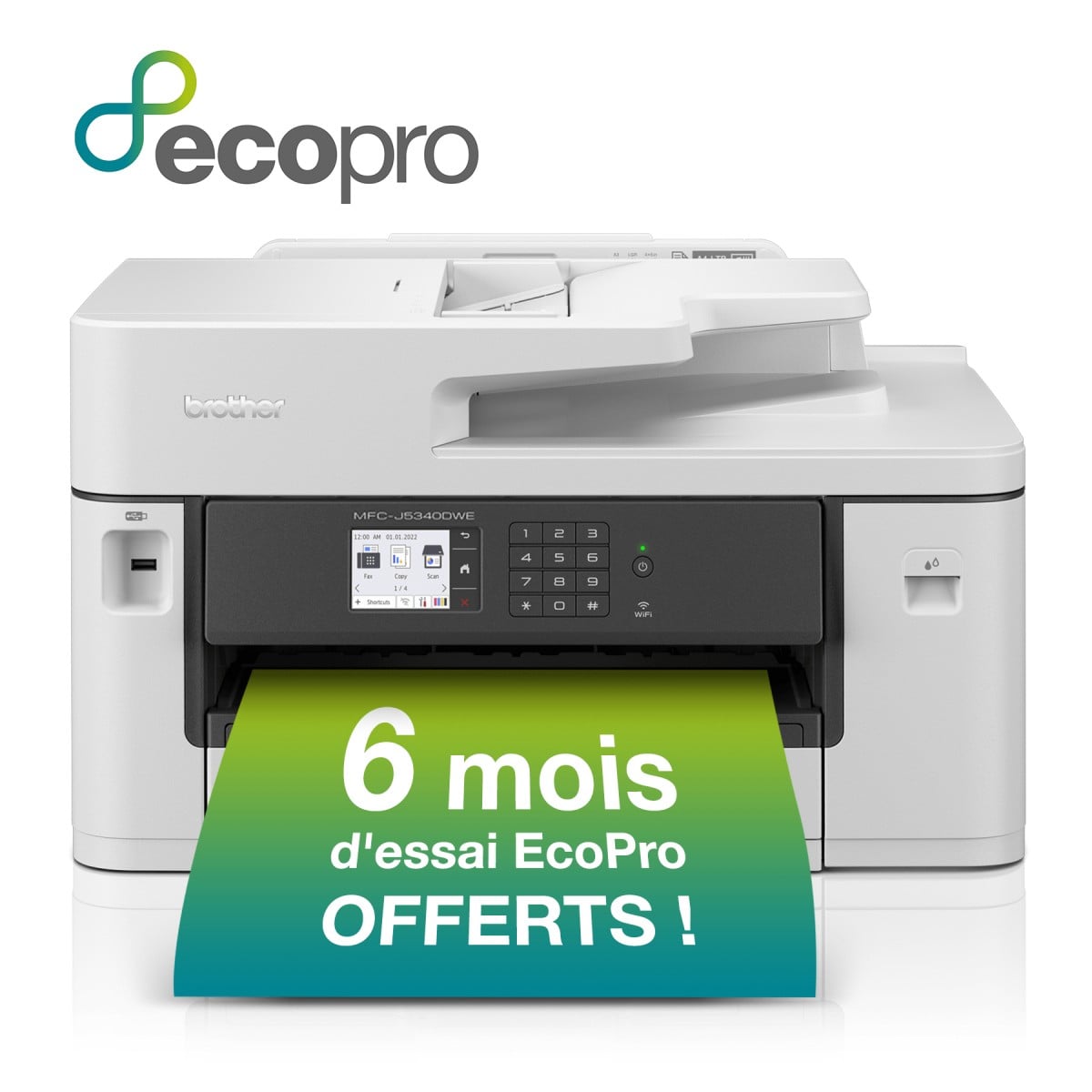 Brother MFC-J5340DWE 4-in-1 Inkjet Color Printer with USB, LAN, WLAN Connectivity