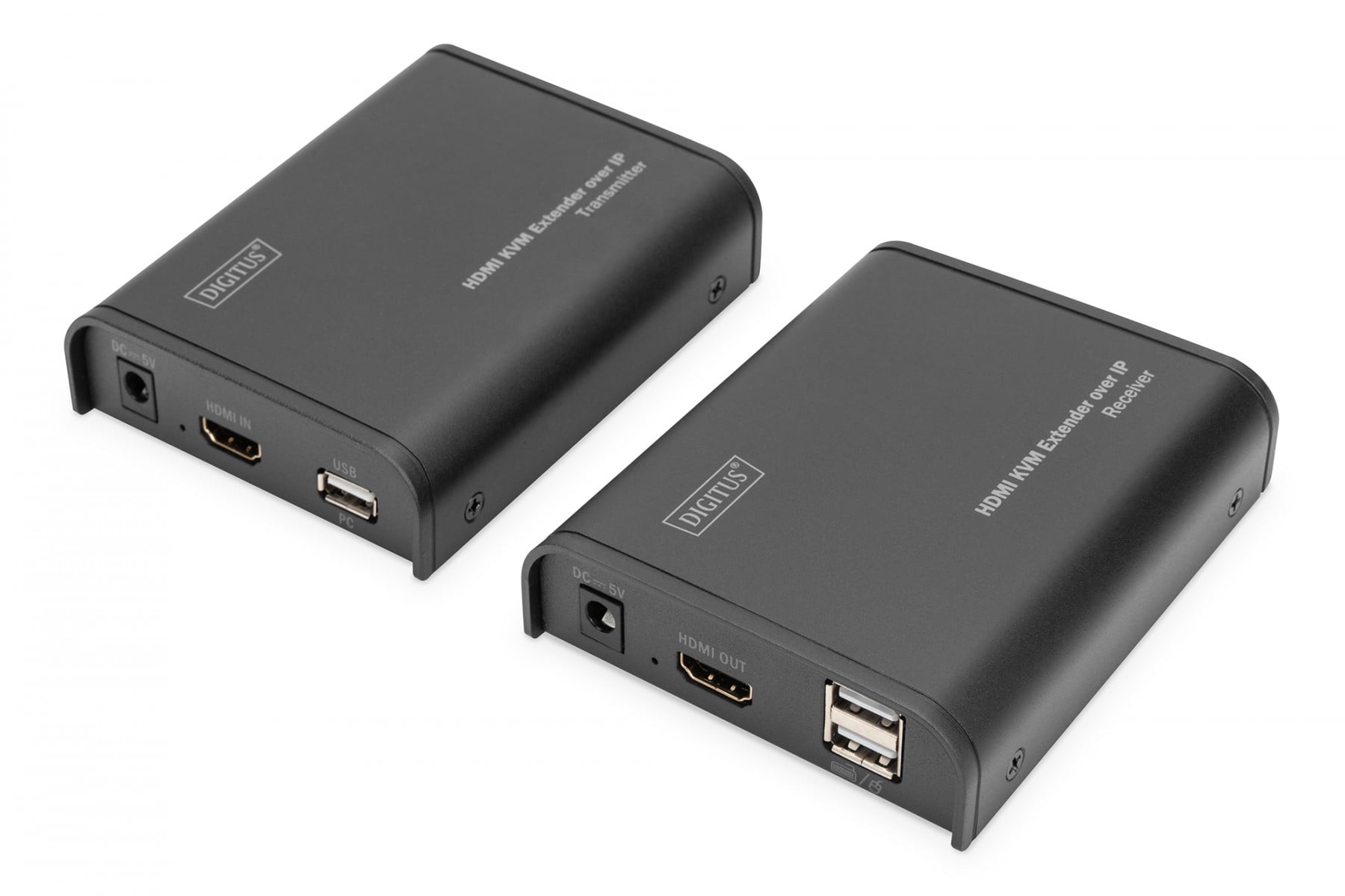 HDMI KVM Extender, 120 m, Full HD, 1080p over network cable (Cat 5, 5E, 6),