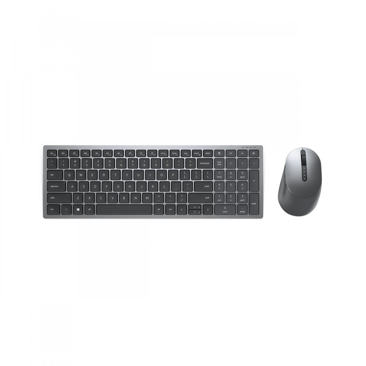 DELL KM7120W keyboard RF Wireless + Bluetooth QWERTY US International Grey, Titanium (580-AIWM) (580-AIWM)