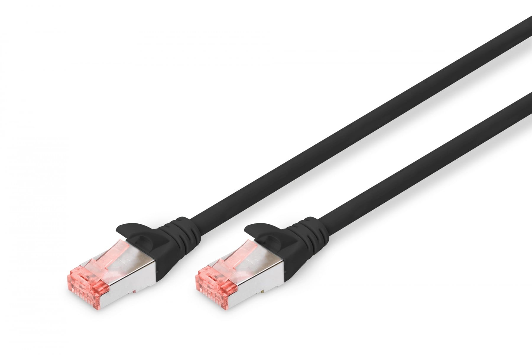 CAT 6 S-FTP patch cord, Cu, LSZH AWG 27/7, length 0.25 m, color black