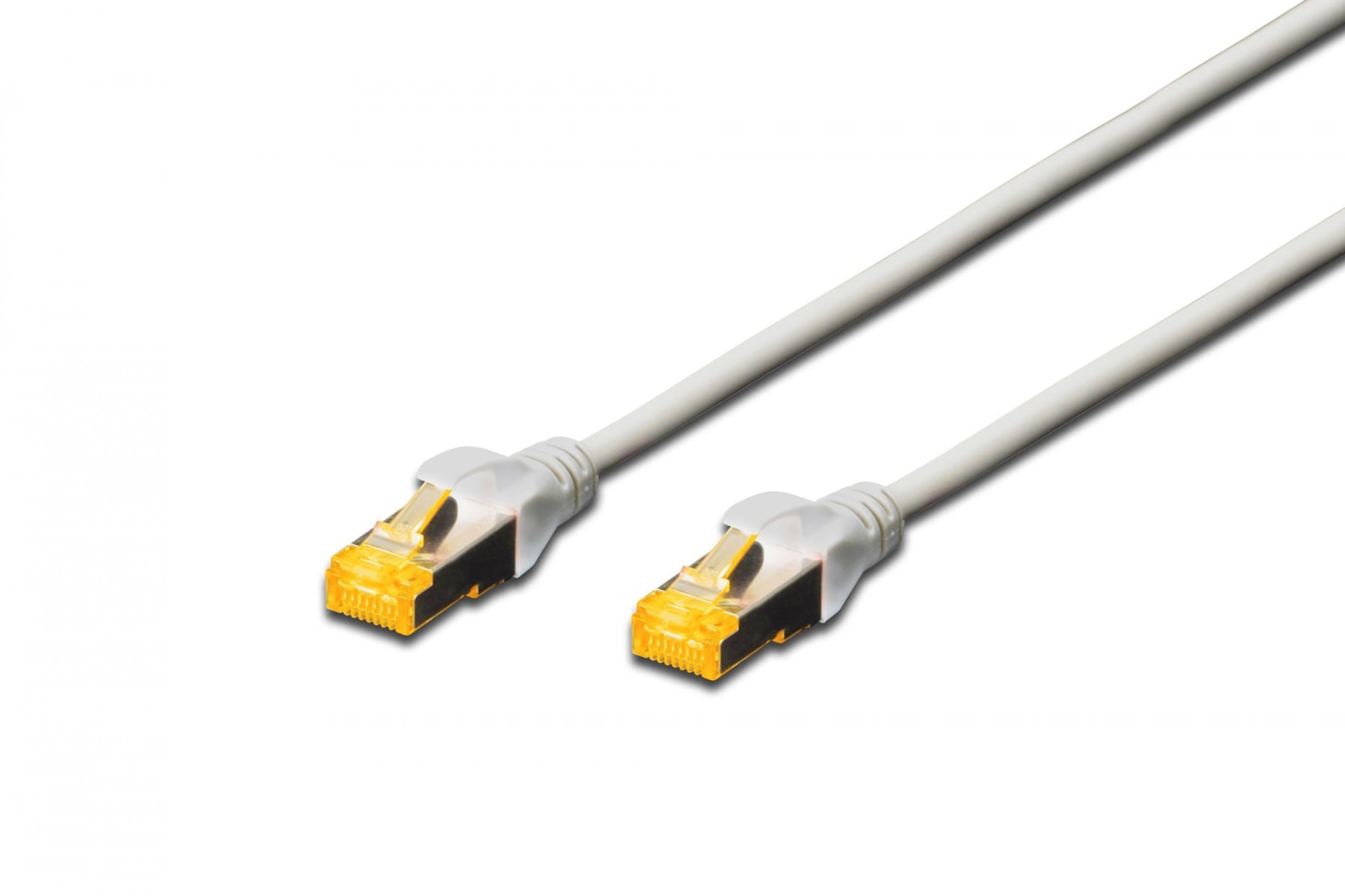 CAT 6A S-FTP patch cord, Cu, LSZH AWG 26/7, length 10 m, color grey
