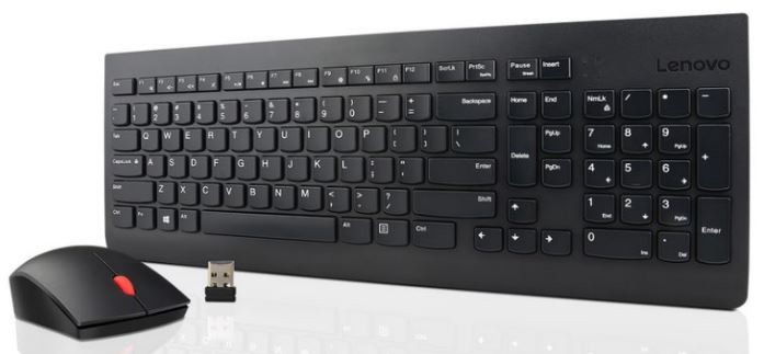 Essential Wireless Combo – Keyboard – 1,200 dpi – QWERTY – Black