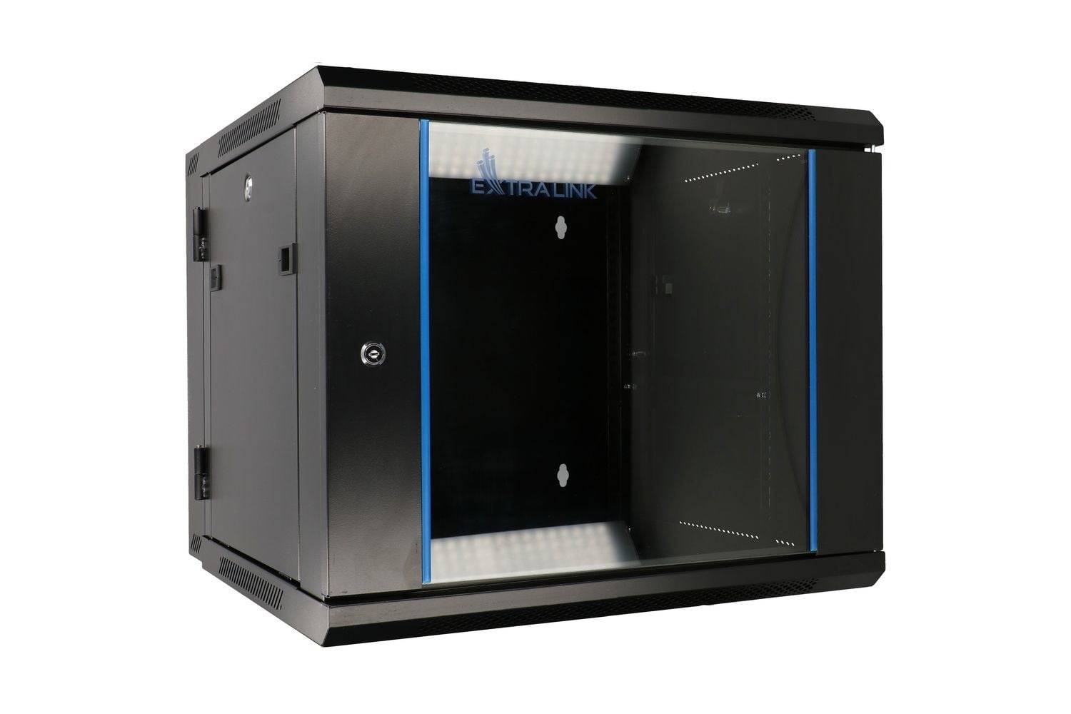 Extralink 6U 600×600 AZH Black | Rackmount cabinet | wall mounted, swing type