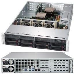 Supermicro CSE-825TQC-R802WB Black 2U SC825TQC SAS3 WIO Chassis w/ Red. 800W PWS