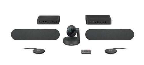 Logitech Rally Plus Ultra-HD ConferenceCam – BLACK – USB – PLUGC – EMEA-914 – DUAL SPEAKER EU