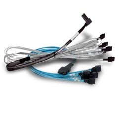 Broadcom CBL-SFF8643-08M 0.8 m Black, Blue, Silver